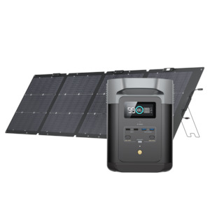 Ecoflow Delta Series Solar Generators: EcoFlow Delta 2 + 220W Solar Panel Single-facial