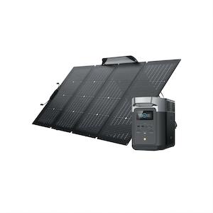EcoFlow DELTA 2 MAX + 220W Solar Panel Bi-facial