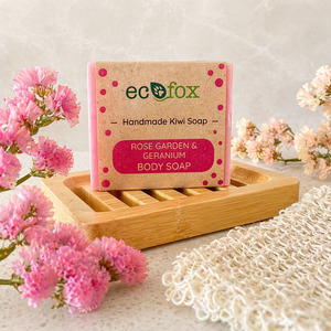 Pure Bliss Handmade All Natural Body Soap Bar Collection: Rose Garden and Geranium Body Soap