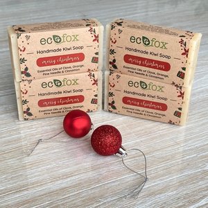 Pure Bliss Handmade All Natural Body Soap Bar Collection: Merry Christmas Soap Bar