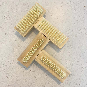 Sustainable Kitchen And Laundry Accessories: Bamboo Double-Sided Nail Brush