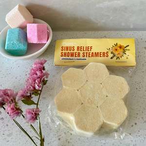 Shower Steamers Enjoy Aromatic Showers: Shower Steamers - Sinus Relief Lemongrass and Mandarin