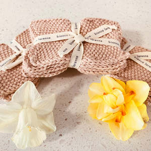 Eco Friendly Bathroom Accessories Collection: Lavette Blush Makeup Removers