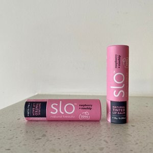 Natural Organic Lip Balms: Natural Tinted Lip Balm - Raspberry + Rosehip