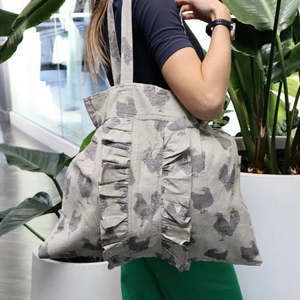 Henrietta Shopping Tote Bag - Ash