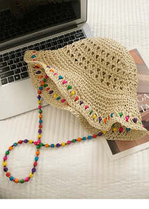 Chloe Straw Bucket Hat