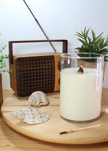 Wooden Wicks: Fragrance Free - Extra Large Wooden Wick Candle