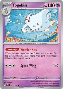 Pokemon Single Cards: Pokémon Togekiss 072/191 Rare Holo – Surging Sparks NM