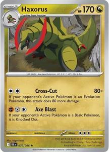 Pokemon Single Cards: Pokémon Haxorus 070/086 Rare Holo – Black Bolt NM