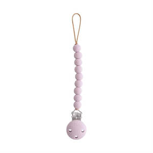 Bibs Pacifier Clips: Pacifier Clip - Hera Soft Lilac