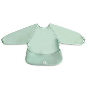 Bibs Bibs: Mushie Long Sleeve Bib - Roman Green