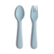 Mushie Fork & Spoon Set - Powder Blue