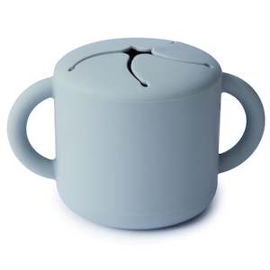 Cups: Mushie Snack Cup - Powder Blue