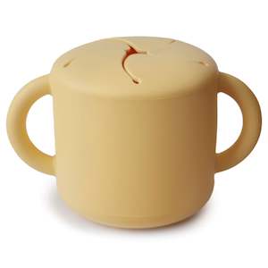 Cups: Mushie Snack Cup - Pale Daffodil