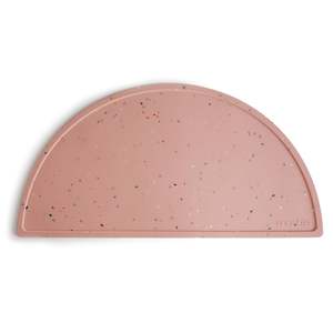Place Mats: Silicone Place Mat - Powder Pink Confetti