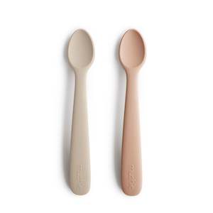 Mushie Feeding Spoon - Blush / Shifting Sand