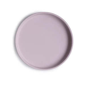 Mushie Classic Silicone Suction Plate - Soft Lilac