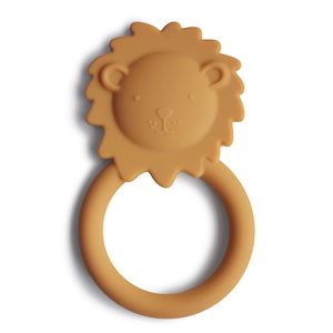 Mushie Teethers: Teether Lion - Soft Yellow