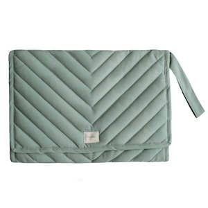 Mushie Portable Changing Mat - Roman Green