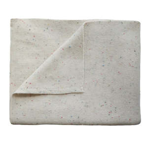 Knitted Blanket - Confetti Ivory