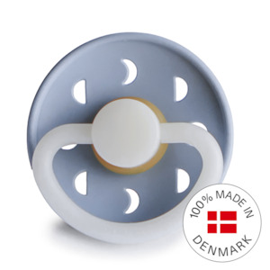 Moon Phase Latex Pacifier (Powder Blue Night)