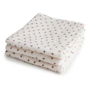 Muslin Cloths: Muslin Cloth 3-pack Bloom