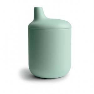 Feeding: Silicone Sippy Cup Cambridge Blue