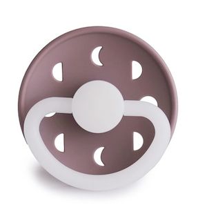 Night Pacifiers Silicone: Moon Phase Silicone Pacifier (Twilight Mauve Night)