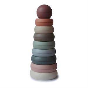 Mushie Stacking Toys: Stacking Ring Tower - Original