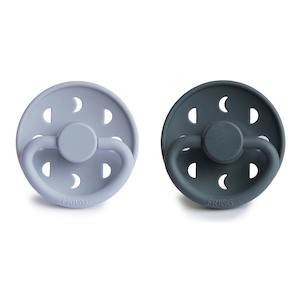 Moon Phase Silicone Pacifier Powder Blue / Slate