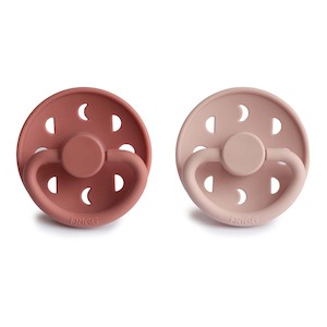 Moon Phase Silicone Pacifier Blush / Powder Blush