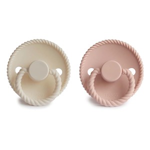 Rope Silicone Pacifier Blush / Cream
