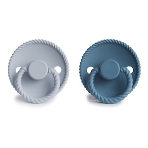 Rope Silicone Pacifier Powder Blue / Ocean View