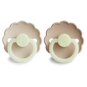 Daisy Night Silicone Pacifier Cream / Croissant