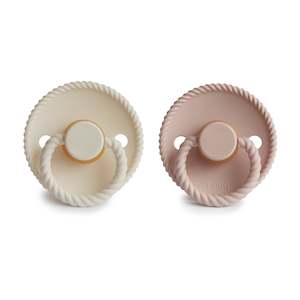 Rope Latex Pacifier Blush / Cream