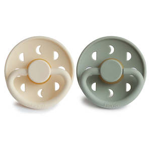 Moon Phase Latex Pacifier Cream / Sage