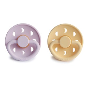 Moon Phase Latex Pacifier Pale Daffodil / Soft Lilac