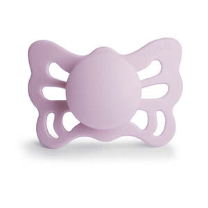 Anatomical Butterfly Silicone Pacifier (Soft Lilac)