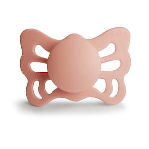 Anatomical Butterfly Silicone Pacifier (Peach)