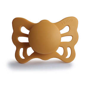 Anatomical Butterfly Silicone Pacifier (Honey Gold)