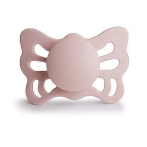 Anatomical Butterfly Silicone Pacifier (Blush)