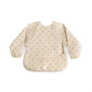 Mushie Long Sleeve Bib - Cherries
