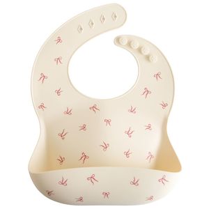 New: Silicone Baby Bib - Bows