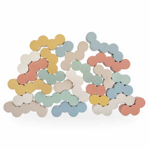 Stacking Cups: Mushie Wooden Balance Blocks