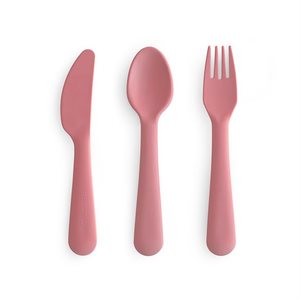 Mushie Cutlery - Dusty Rose