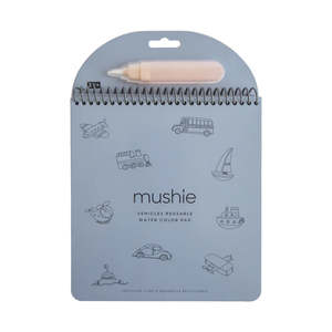 Mushie Reusable Water Colour Pad - Vehicles