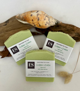 Palm Free Clean Linen Soap with Shea Butter Eco Savvy