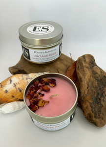 Eco Savvy Soy Candle - “Vintage Rose” Eco Savvy