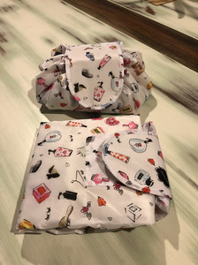 Products: Savvy Bag - White with pattern Eco Savvy