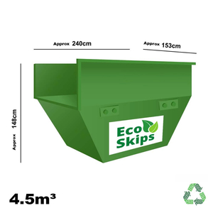 Skips: General Rubbish Large skip bin- 4.5m³